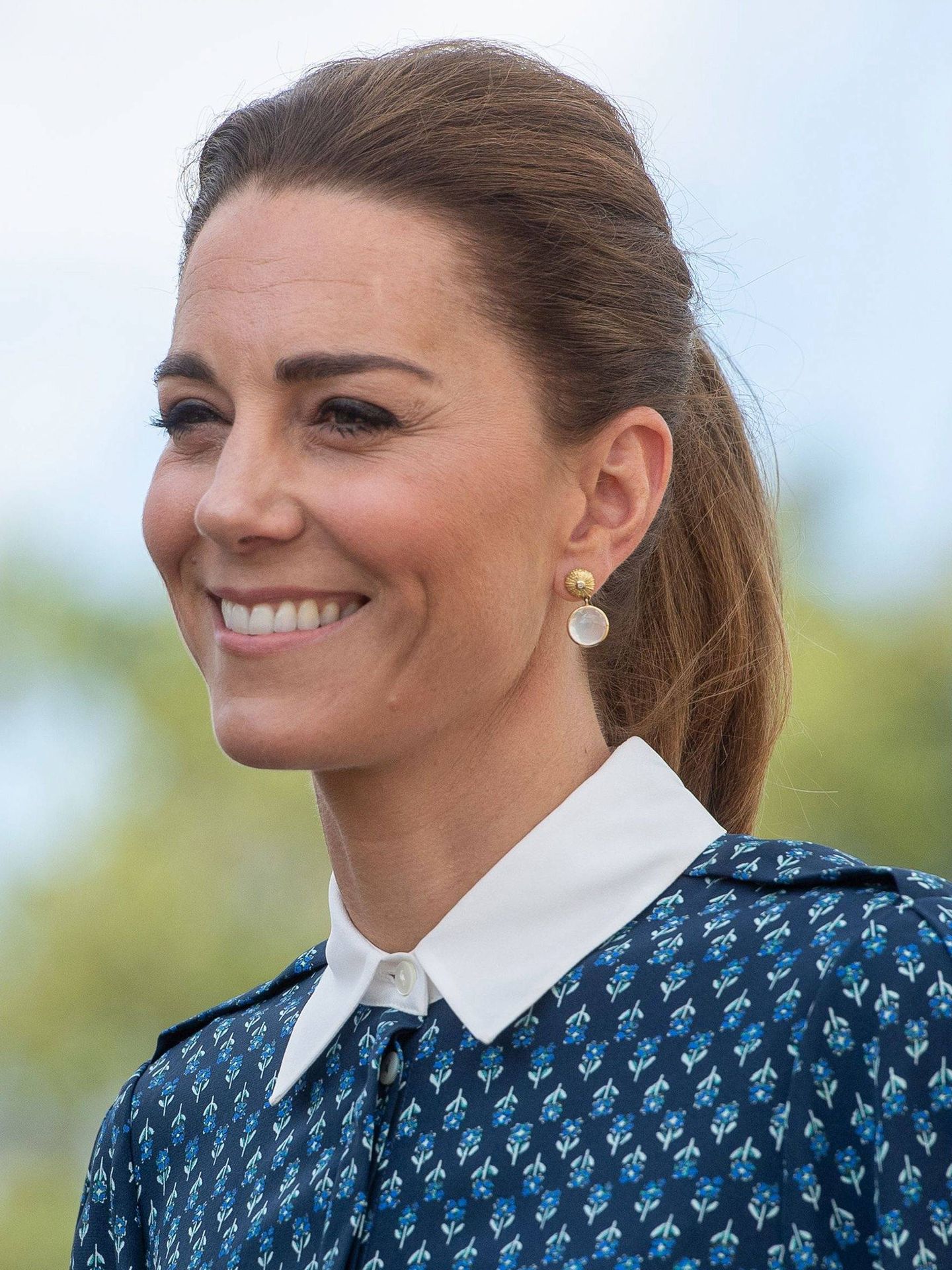 Kate Middleton, en el verano de 2020 luciendo su base de maquillaje más bronceada. (Cordon Press)