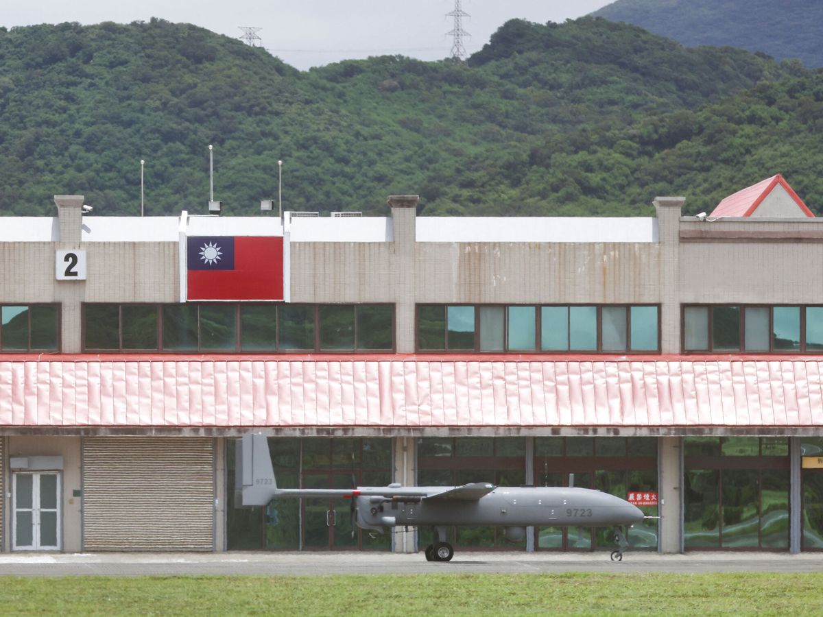 Foto: Vehículo aéreo Albatross en Taiwán. (EFE/Ann Wang)