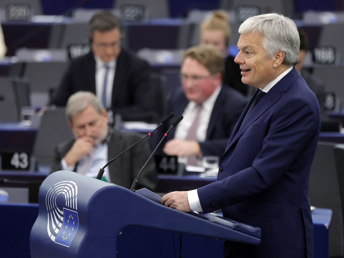 Foto: El comisario de Justicia, Didier Reynders, en el Parlamento Europeo. (EFE/EPA/Ronald Wittek)