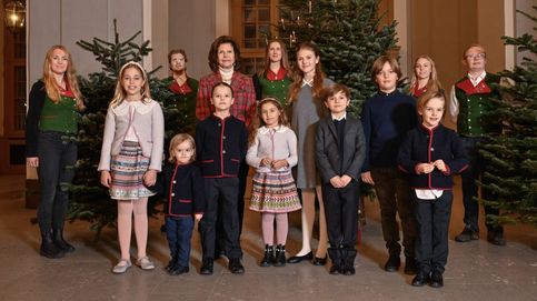 La adorable foto navideña de la reina Silvia y sus ocho nietos: ¿quién es quién?