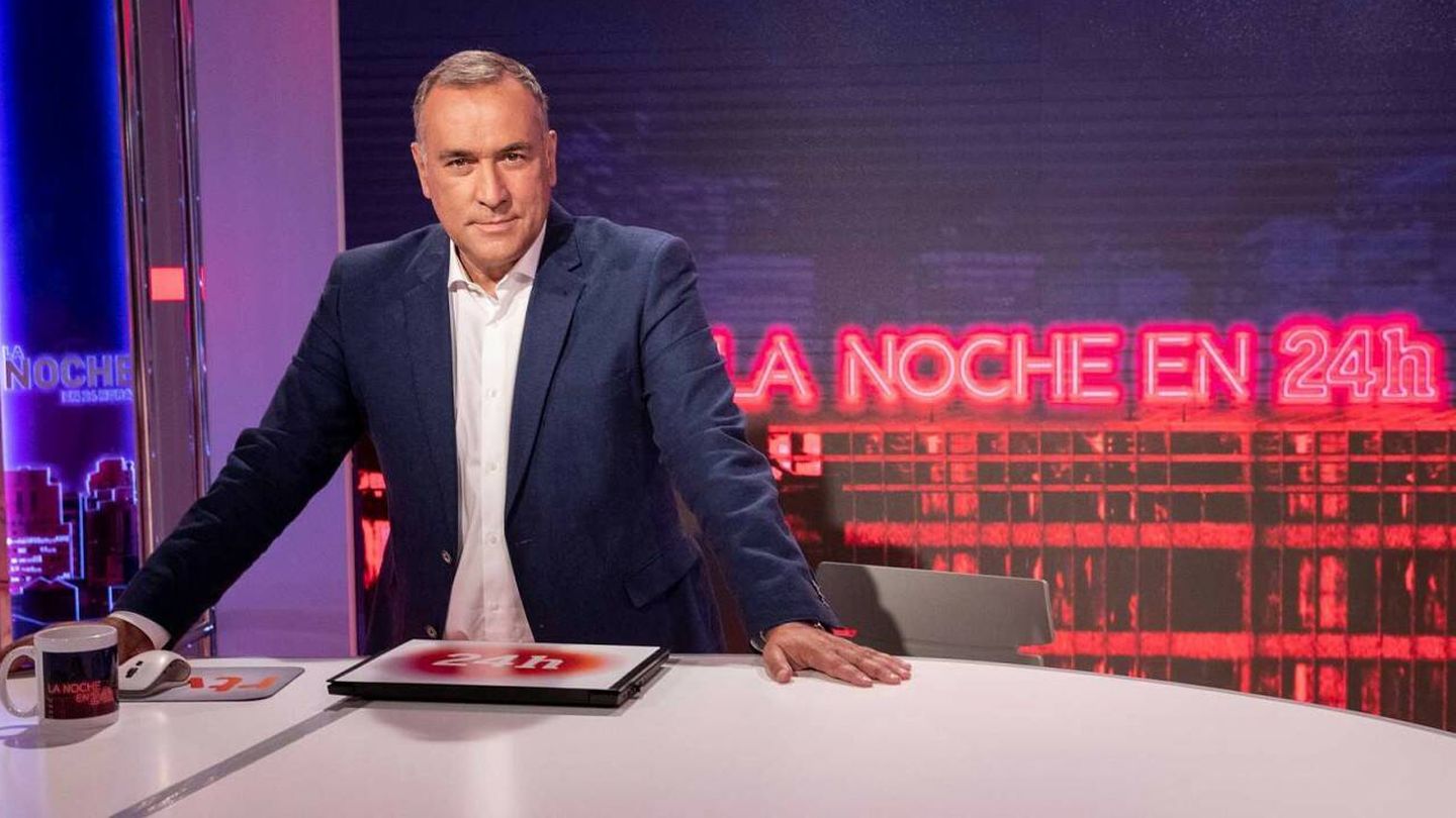 Xabier Fortes, presentador de 'La Noche en 24 Horas'. (RTVE)