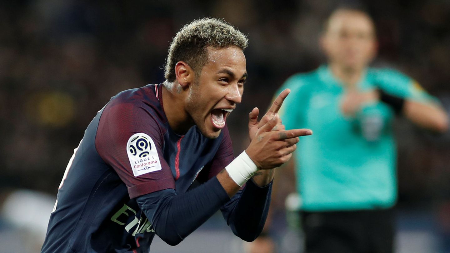 Neymar celebra un gol con el PSG. (EFE)