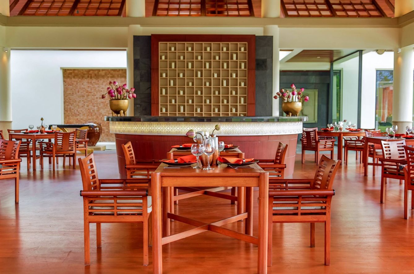 El restaurante Saffron, uno de los nueve que tiene el Banyan Tree Phuket