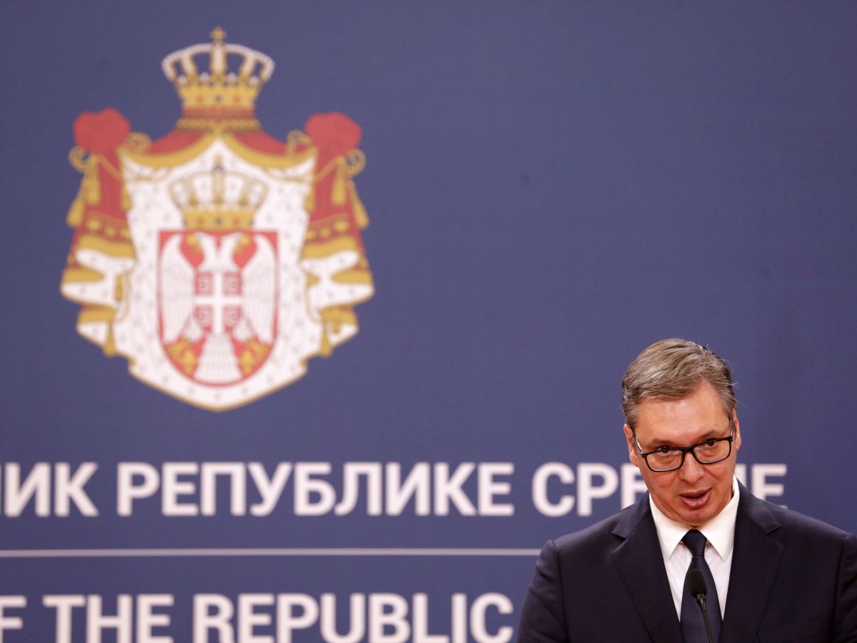 Foto: El presidente serbio, Aleksandar Vucic. (EFE/Andrej Cukic)