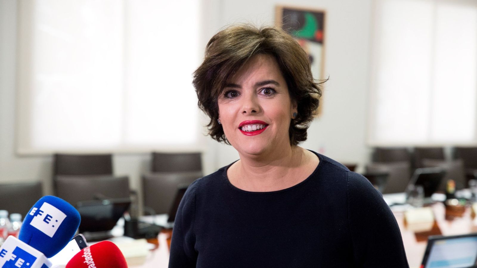 Foto: La vicepresidenta del Gobierno, Soraya Saénz de Santamaría. (Efe)