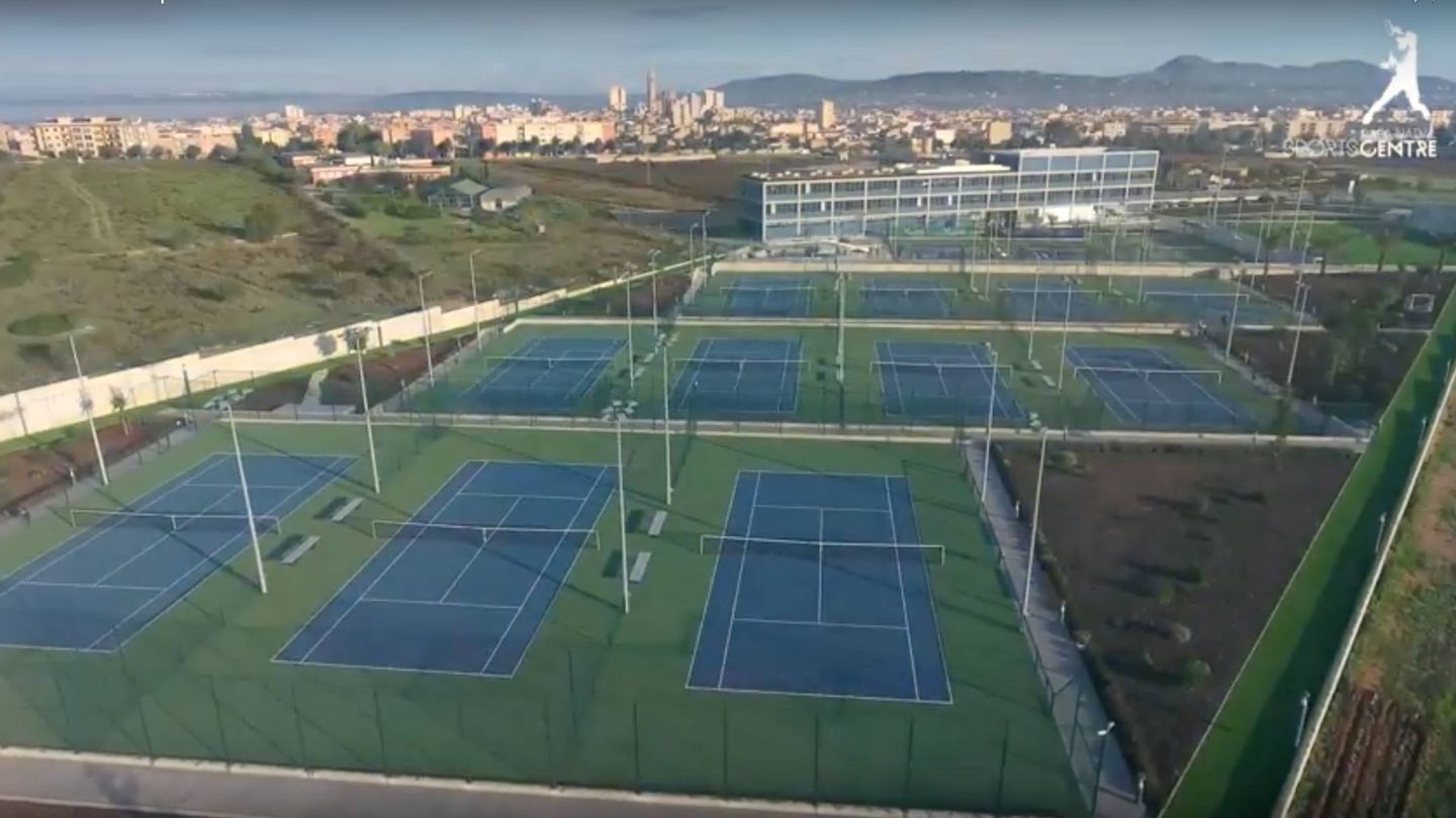 Imagen aérea del centro de tenis de Rafael Nadal en Manacor. (Rafa Nadal Academy)