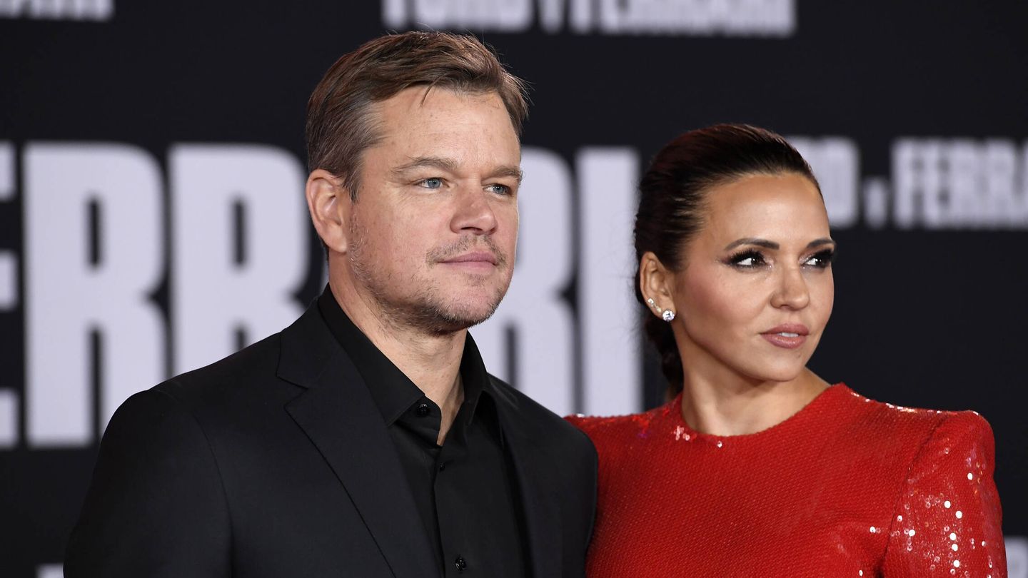 Matt Damon y su mujer, Luciana Barroso,  en una imagen de archivo. (Getty)
