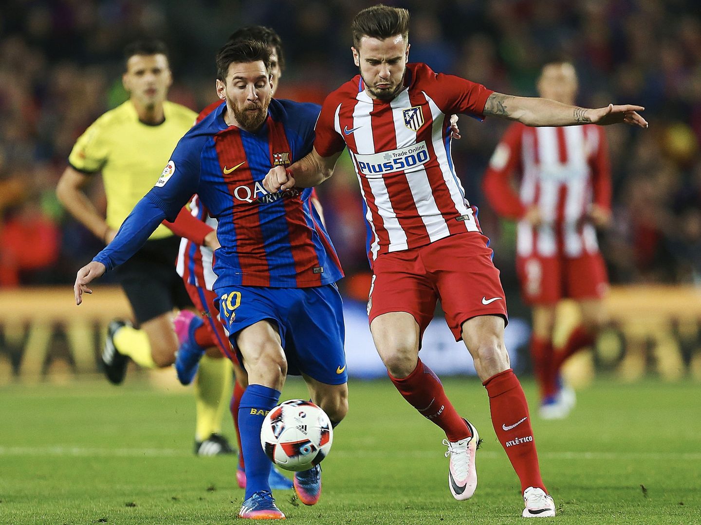 El Barcelona adquirió un derecho de tanteo sobre Saúl en el acuerdo de traspaso de Villa al Atlético. (EFE)