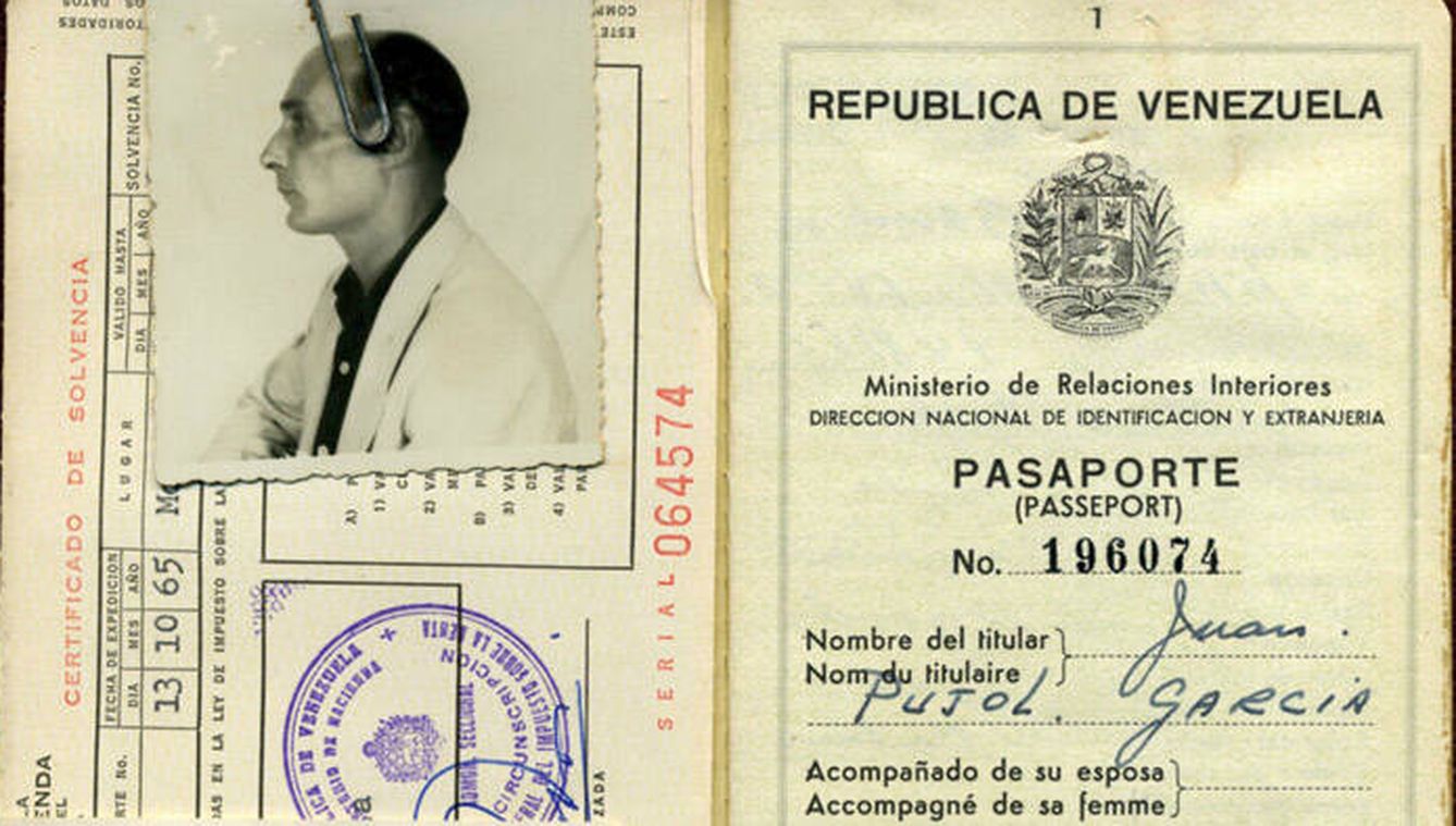 Pasaporte venezolano de Juan Pujol.