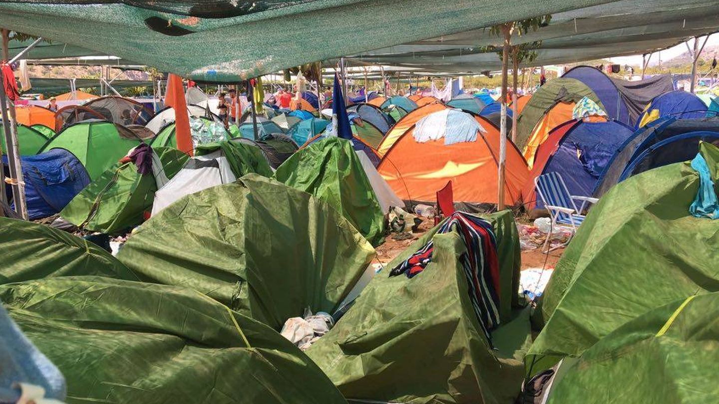 El camping de los trabajadores