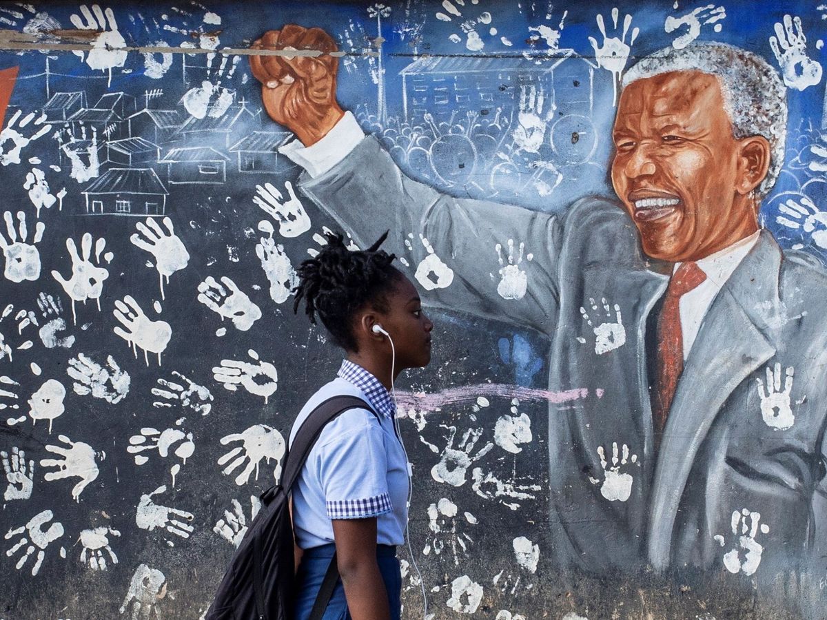 Foto: Un mural de Nelson Mandela, en Johannesburgo. (EFE)