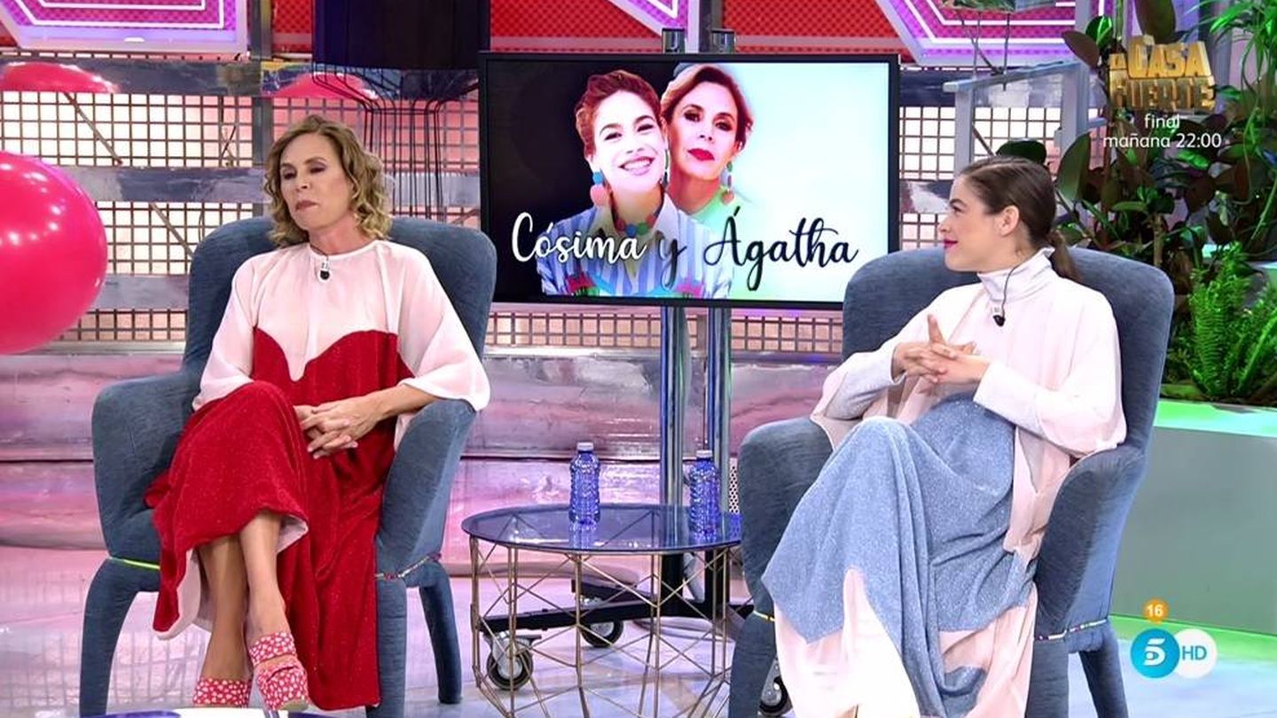 Ágatha Ruiz de la Prada y Cósima Ramírez, en 'Sábado Deluxe'. (Telecinco).