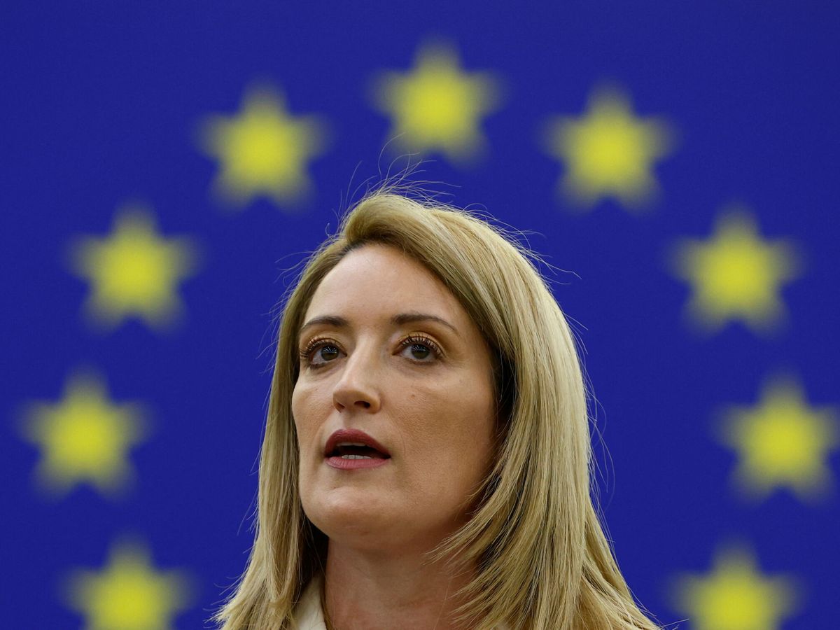 Foto: Roberta Metsola, nueva presidenta del Parlamento Europeo. (Reuters)