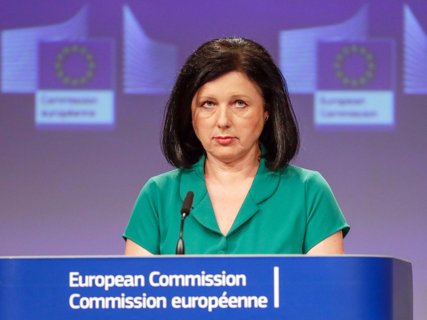 La comisaria europea de Justicia, Vera Jourova. (Reuters) 