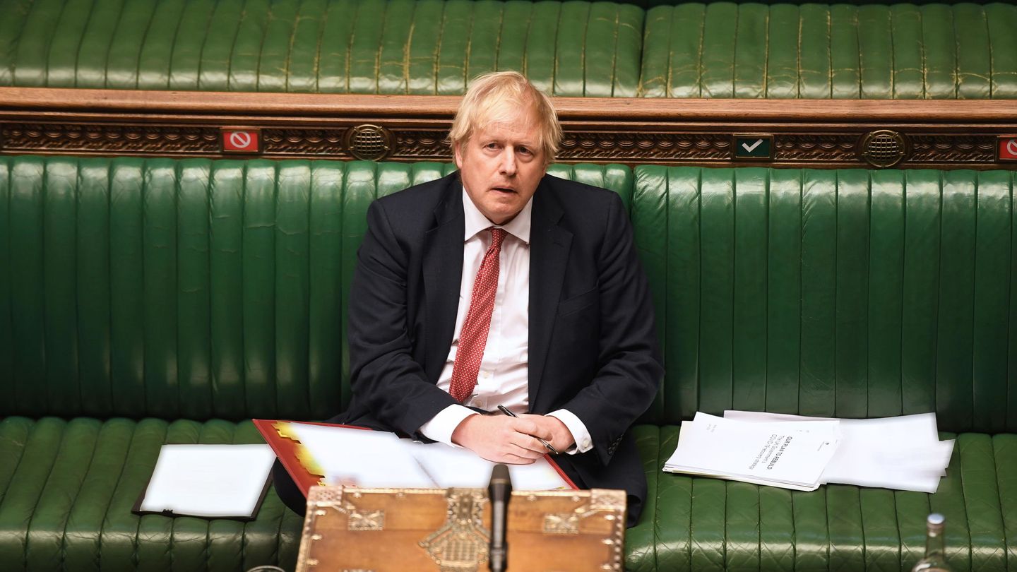 Boris Johnson, en el Parlamento británico. (EFE)