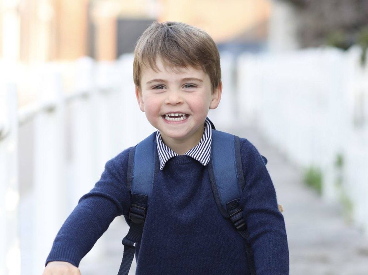 Foto: El príncipe Louis, en su primer día de la escuela infantil. (Duquesa de Cambridge / Palacio de Kensington)
