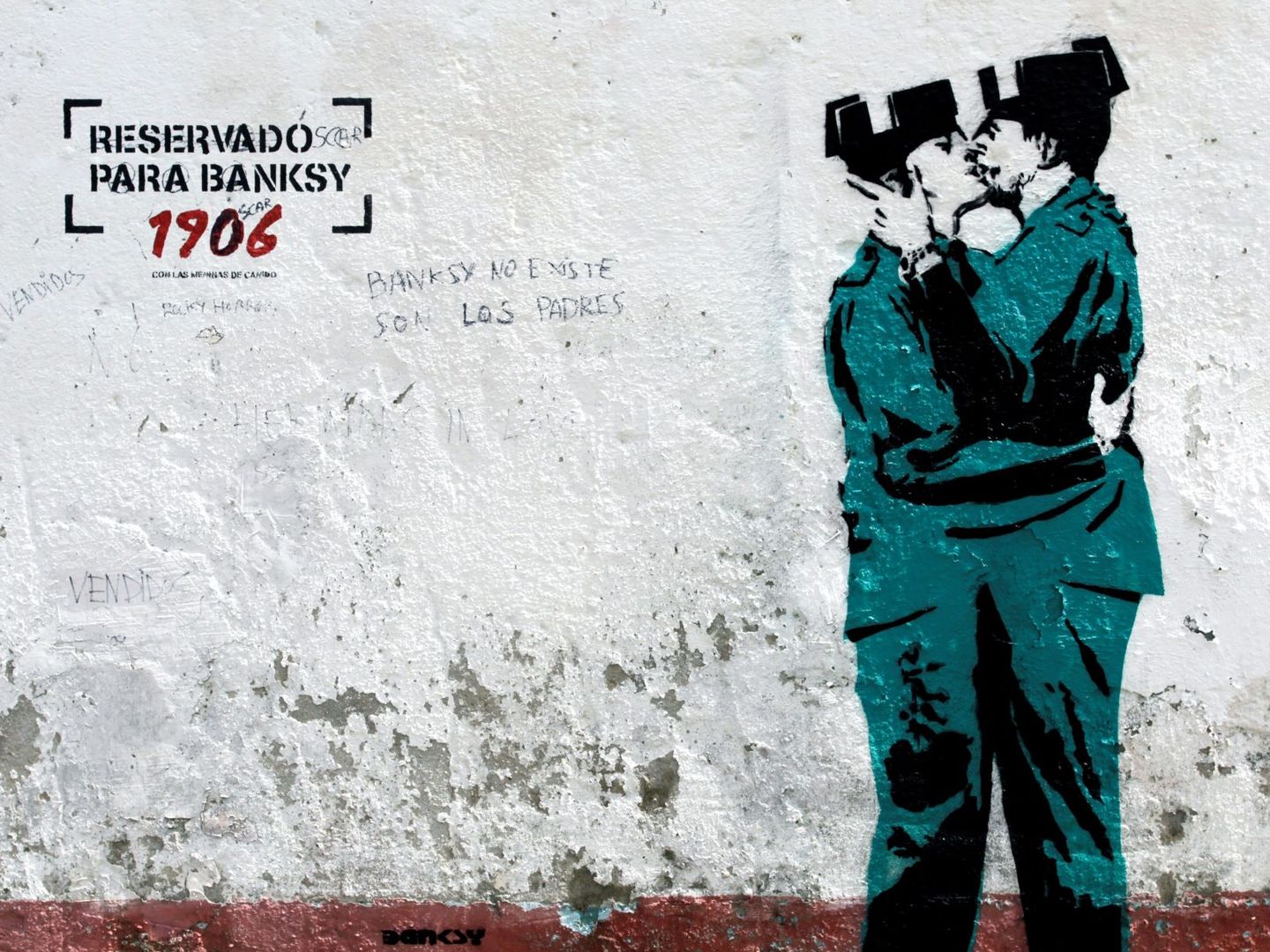 Mural en Canido ofrecido a Banksy. (EFE/Kiko Delgado)