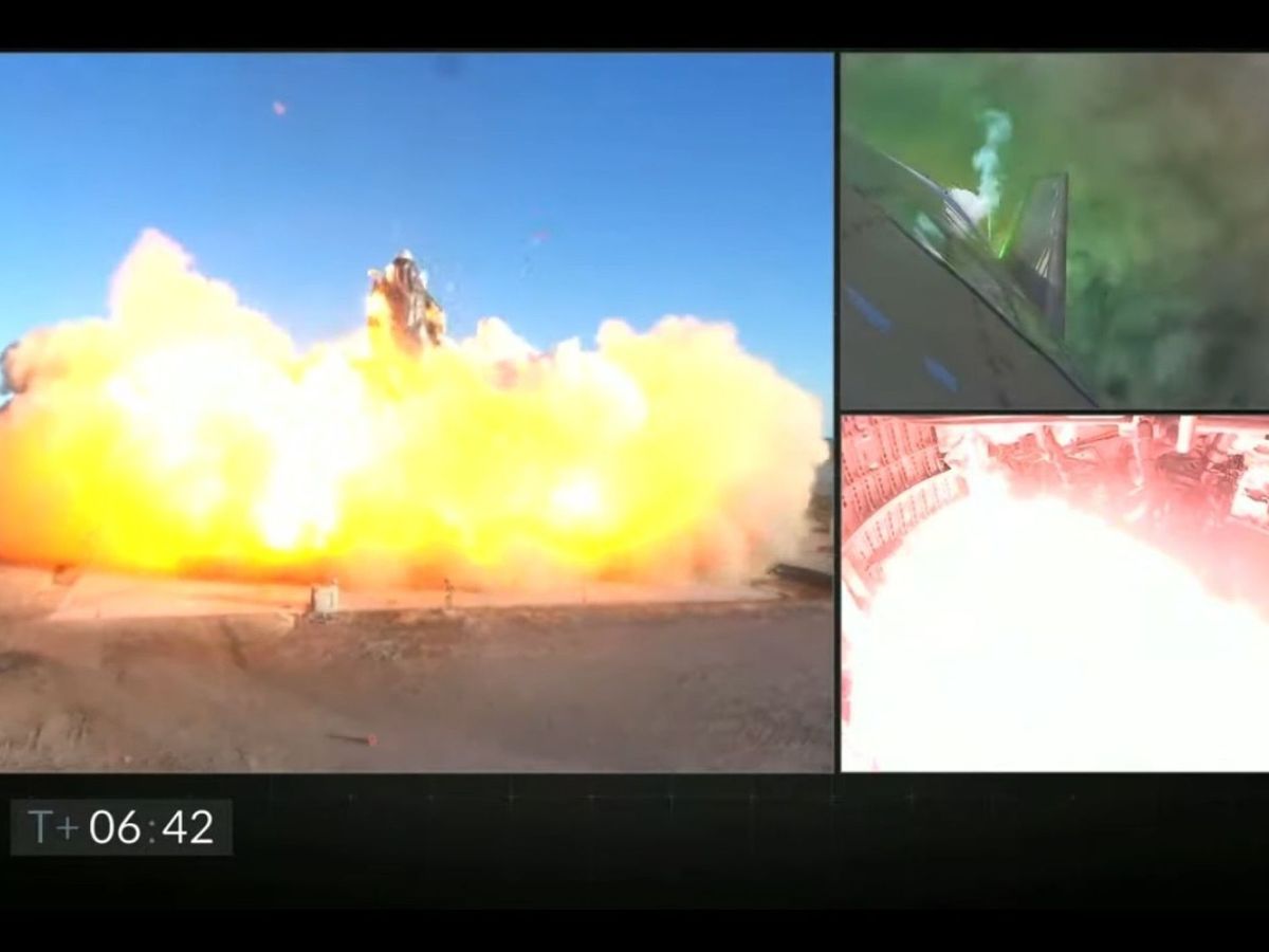 Foto: Captura del vídeo de la explosión de la nave. (EFE)
