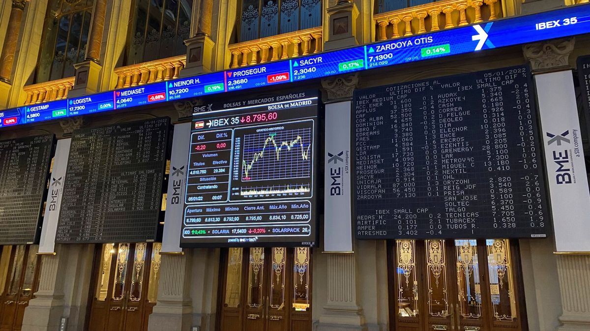 El Ibex se recupera del desplome de Wall Street y supera los 8.700 puntos