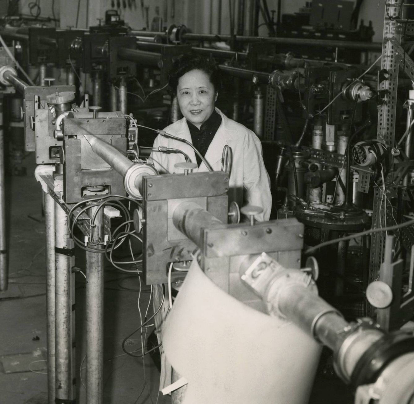 La física Chien-Shiung Wu en la Universidad de Columbia, 1963