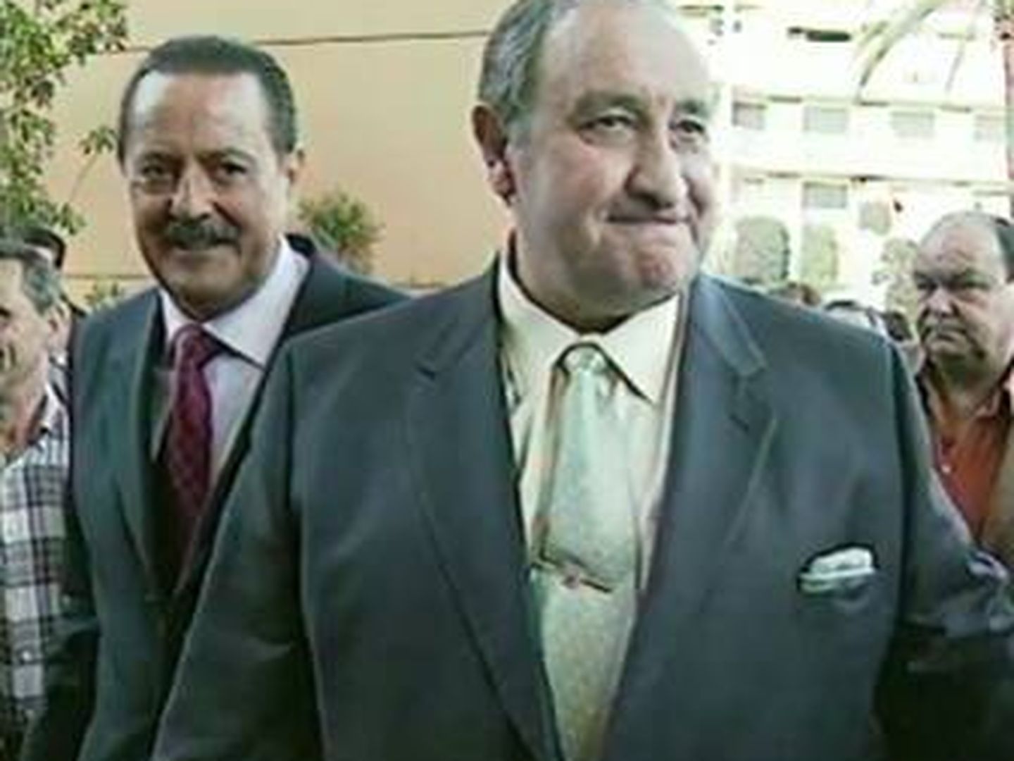  Julián Muñoz (izquierda) junto a su antecesor y mentor, Jesús Gil. 