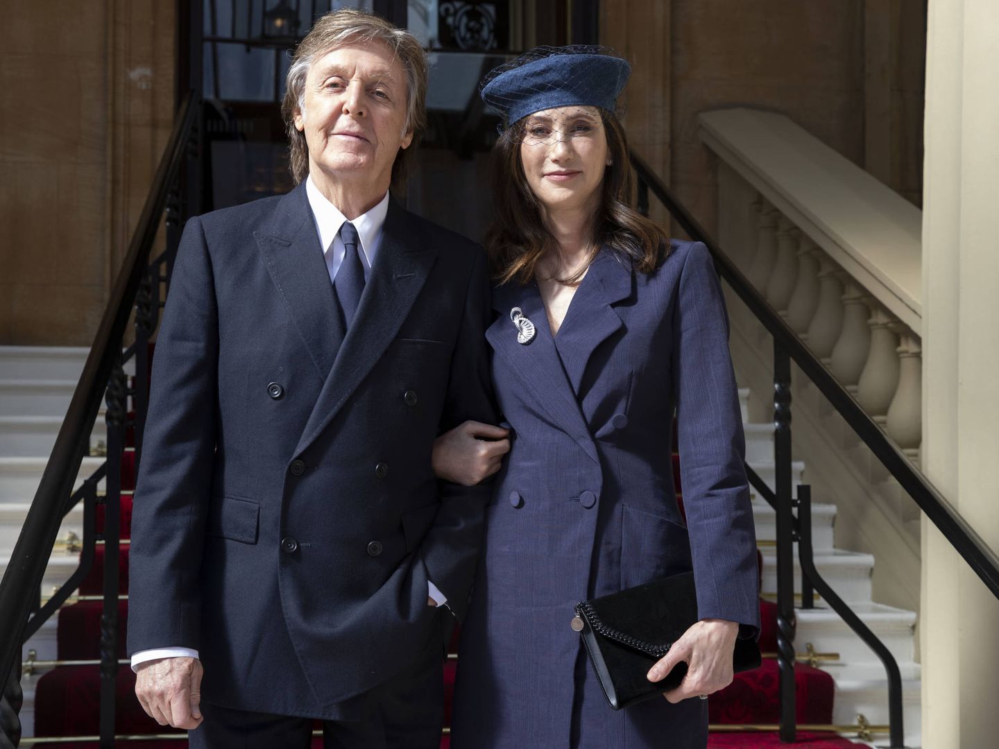 Sir Paul McCartney y su mujer. (Getty)