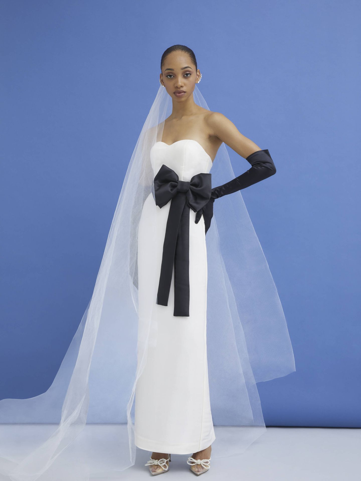 Un vestido de novia con escote palabra de honor. (Launchmetrics Spotlight)