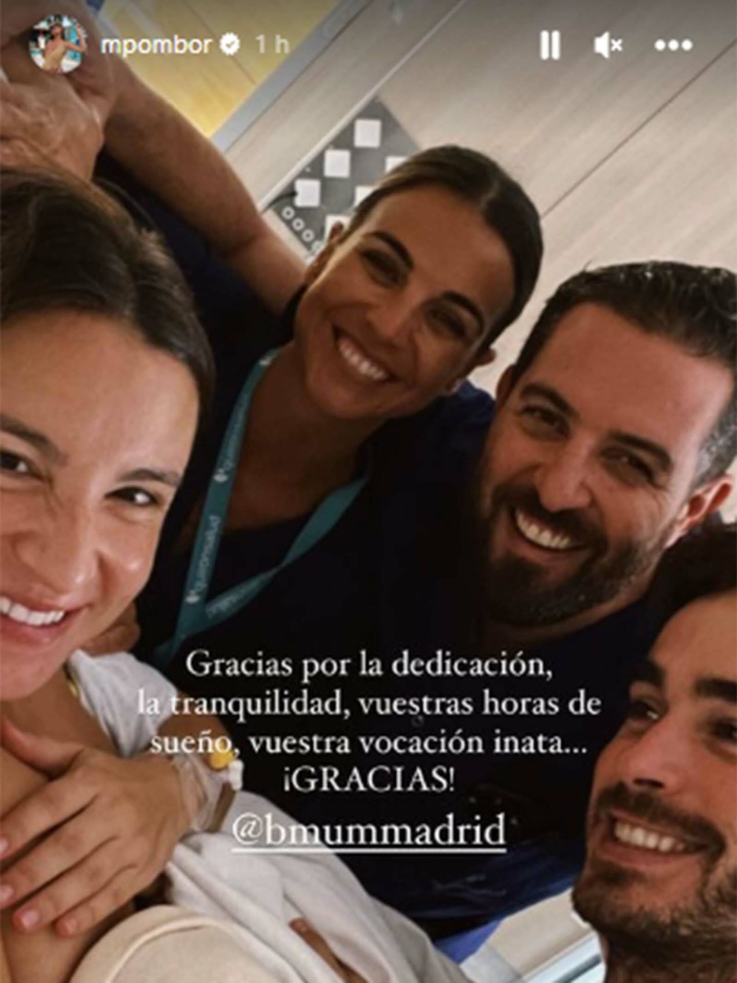 Marta Pombo responde dudas sobre su parto en redes sociales. (Instagram/@mpombor)