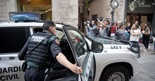 Foto: Operación de la Guardia Civil en Girona en 2017
