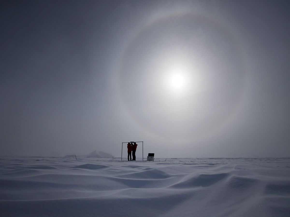Foto: Seguimiento de la capa de ozono desde la Antártida. (EFE)