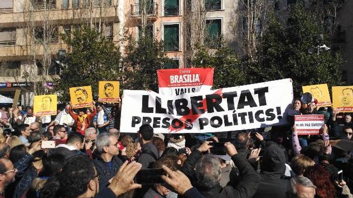 Marchas en Girona y Barcelona por la libertad de los Jordis, Junqueras y Forn