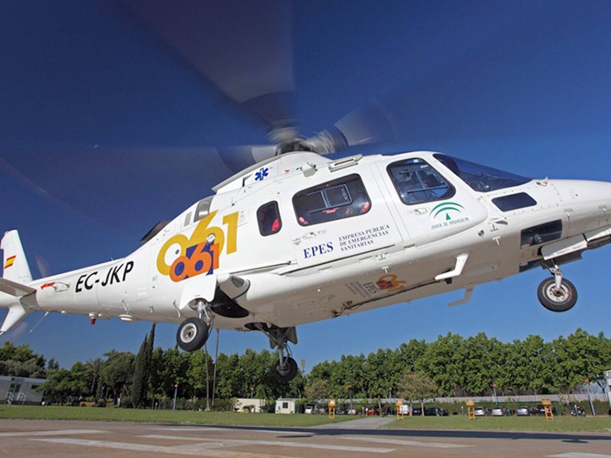 Foto: Helicóptero del 061. (Europa Press/Archivo/Emergencias 112 Andalucía)