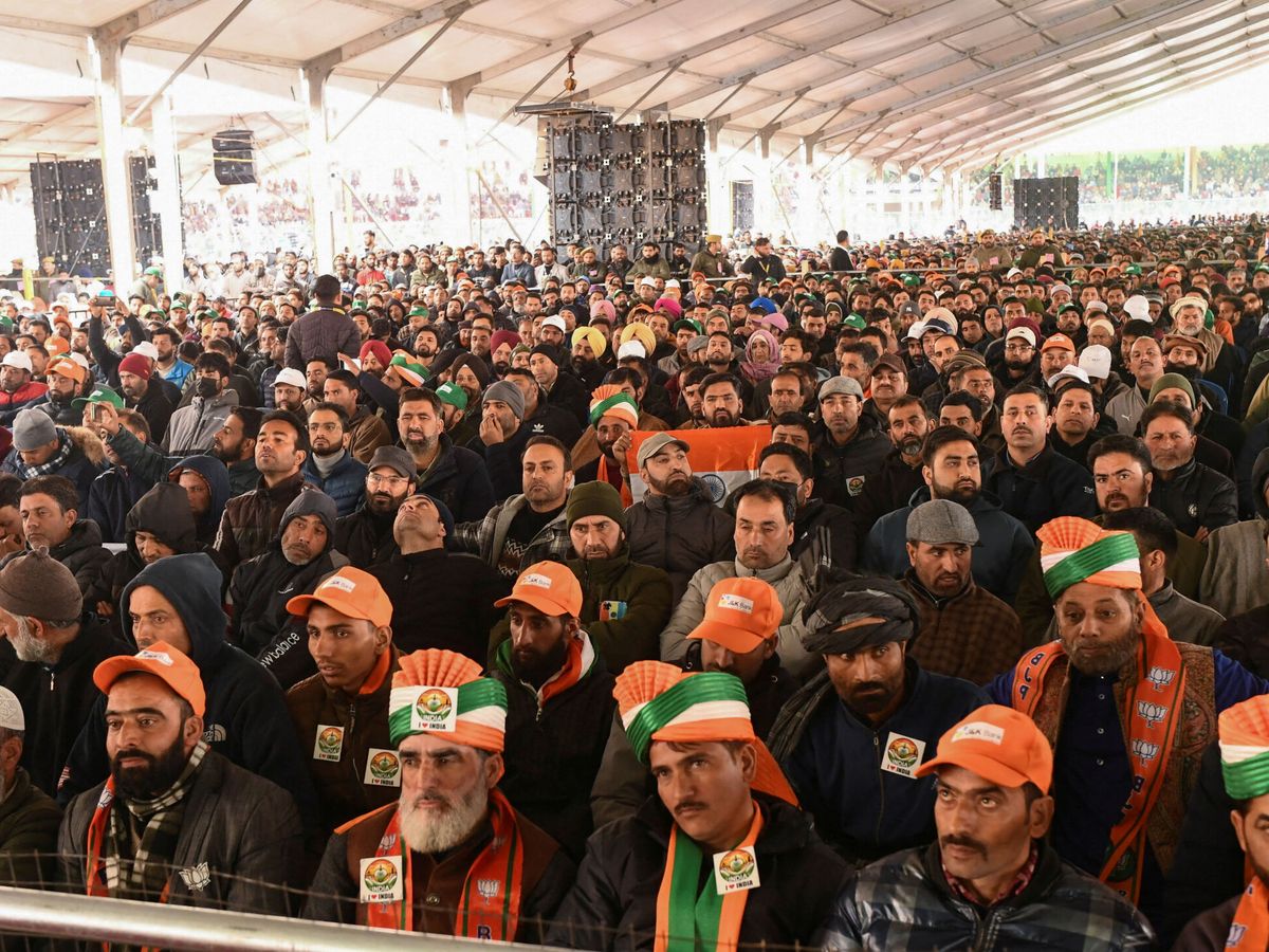 Foto: Simpatizantes del Partido Bharatiya Janata (BJP) asisten a un mitin del primer ministro de la India, Narendra Modi. (Reuters/Stringer)