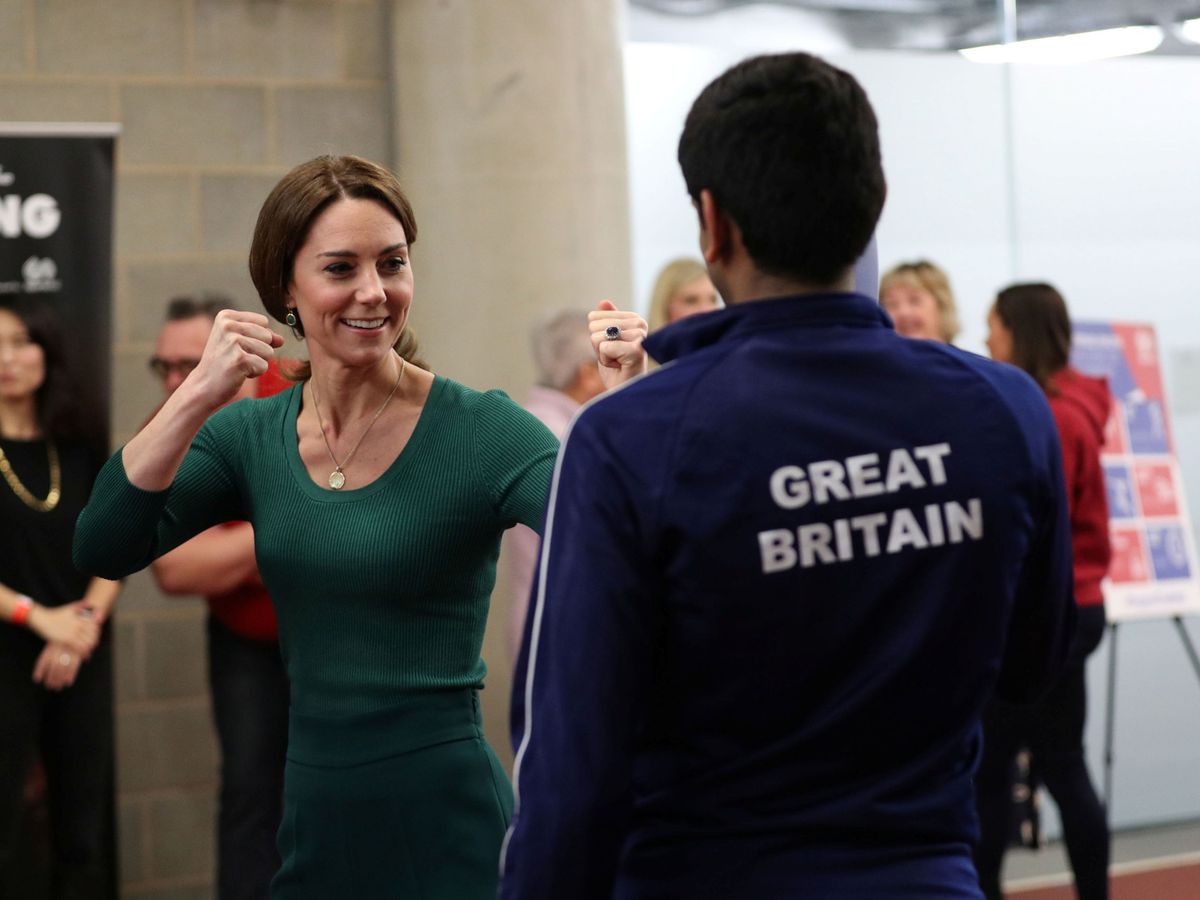 Foto: La duquesa de Cambridge, este miércoles. (Reuters)