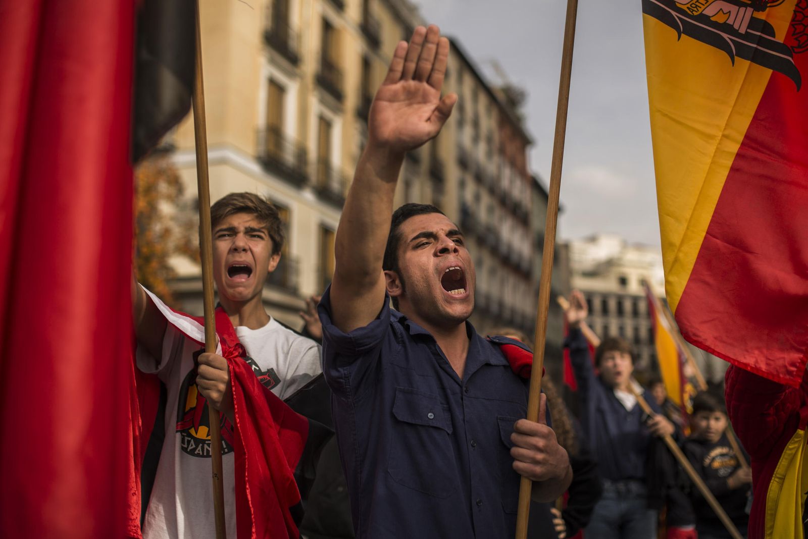 Foto: Manifestación en Madrid el 20-N de 2014 (AP) 