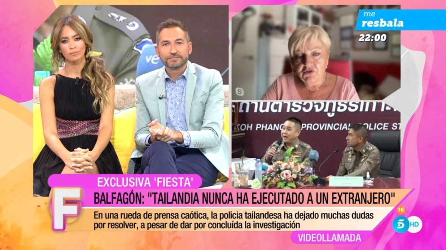 Carmen Balfagón habla con 'Fiesta'. (Mediaset España)