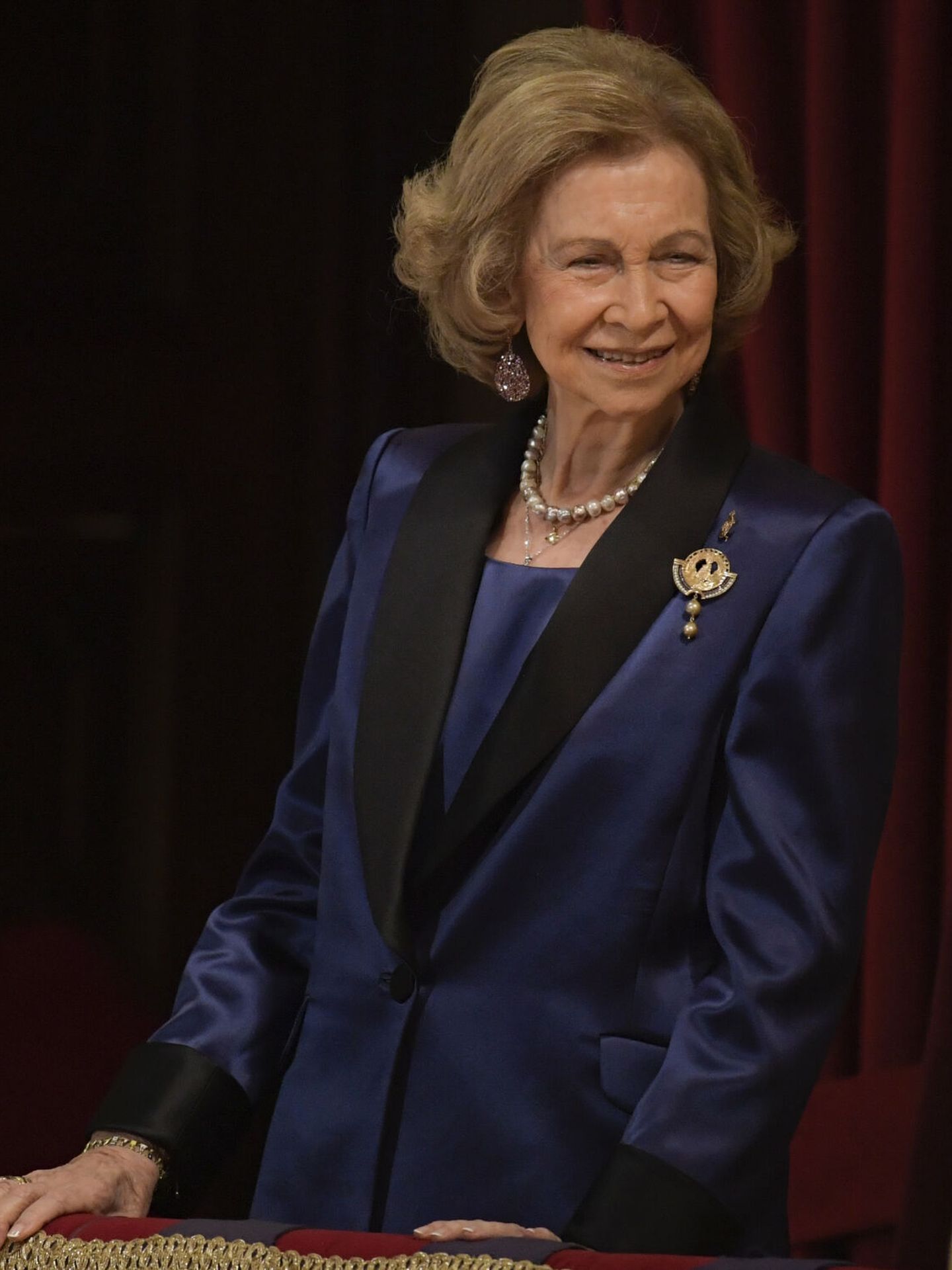 La reina Sofía, durante la ceremonia de de los Premios Princesa de Asturias. (EFE)