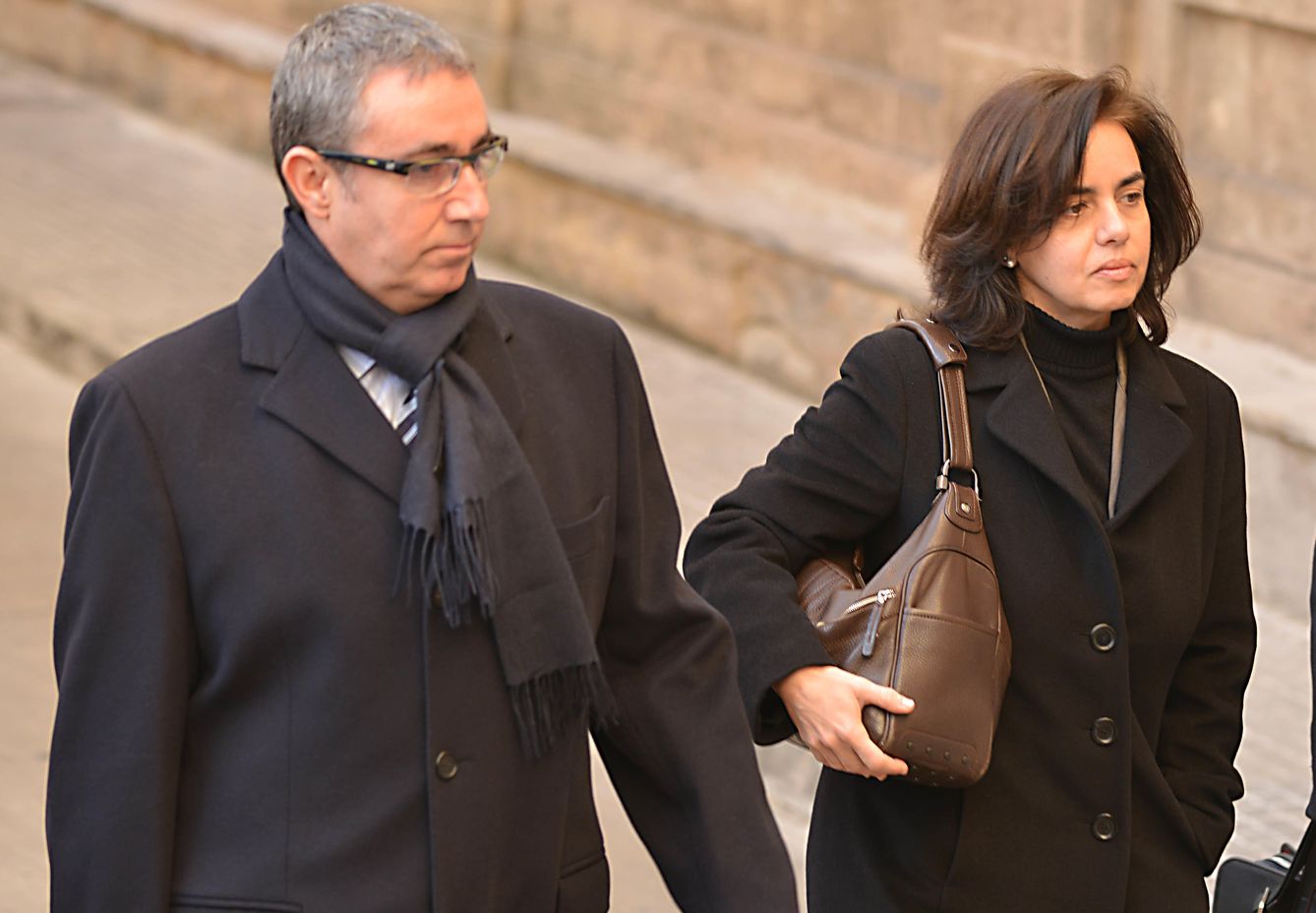 Diego Torres y su mujer, Ana Tejeiro, en los juzgados de Palma (Gtres)