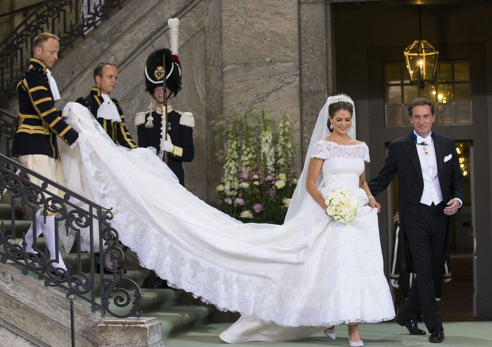 Foto: La princesa Magdalena de Suecia y Chris O'Neill el día de su boda (Gtres)