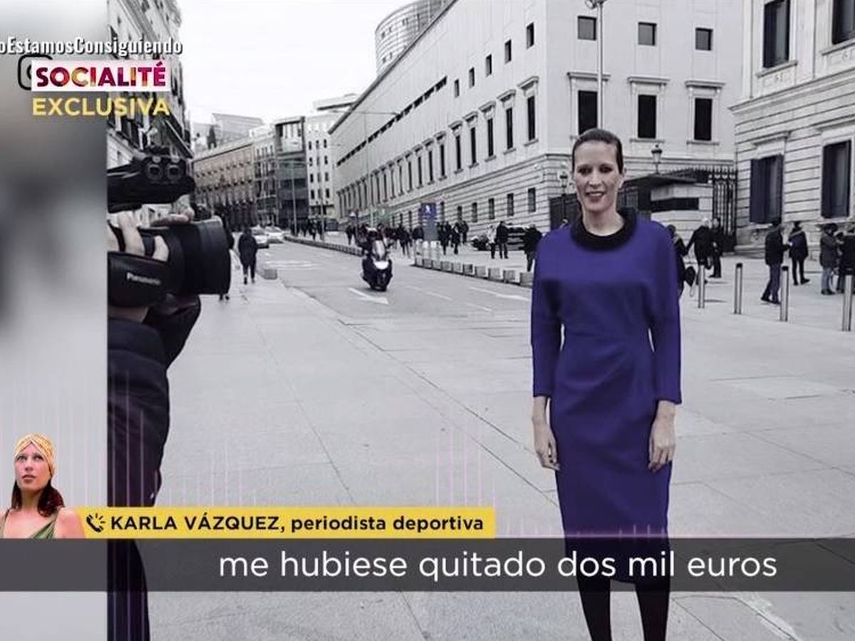 Foto: Karla Vázquez, en 'Socialité'. (Telecinco).