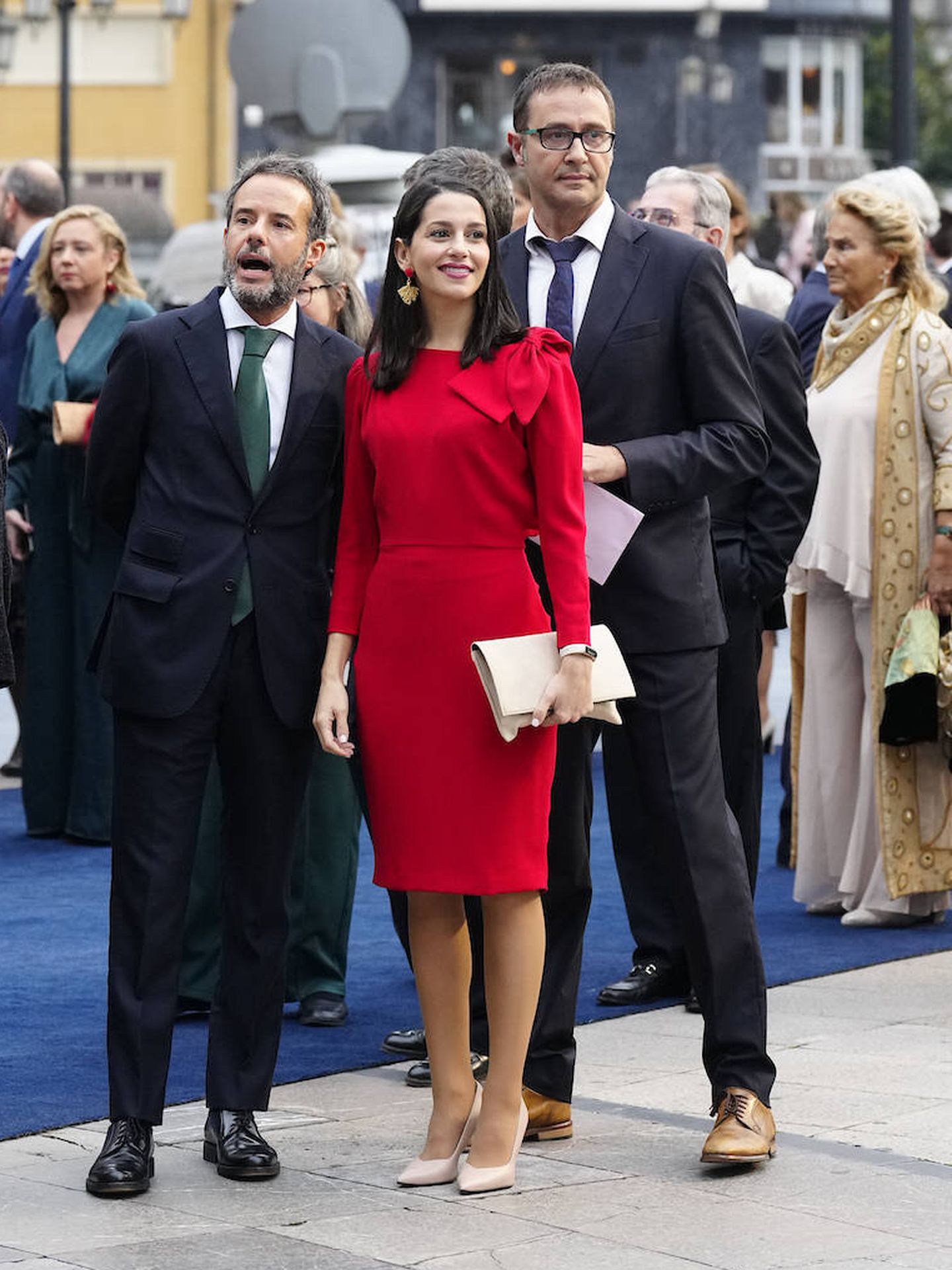 Inés Arrimadas, en la alfombra de los Premios Princesa de Asturias 2022. (LP)