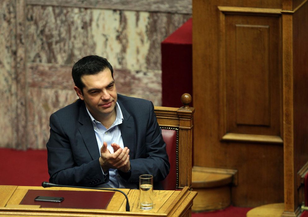 Foto: El primer ministro Alexis Tsipras este martes en el Parlamento de Atenas. (Efe)