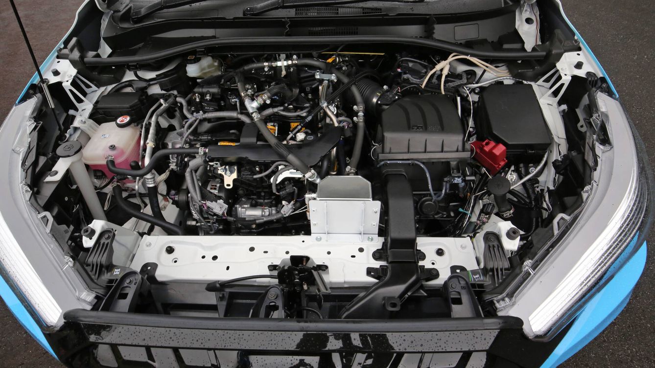 Foto: El motor del Corolla Cross H2 funciona con hidrógeno. (Toyota)