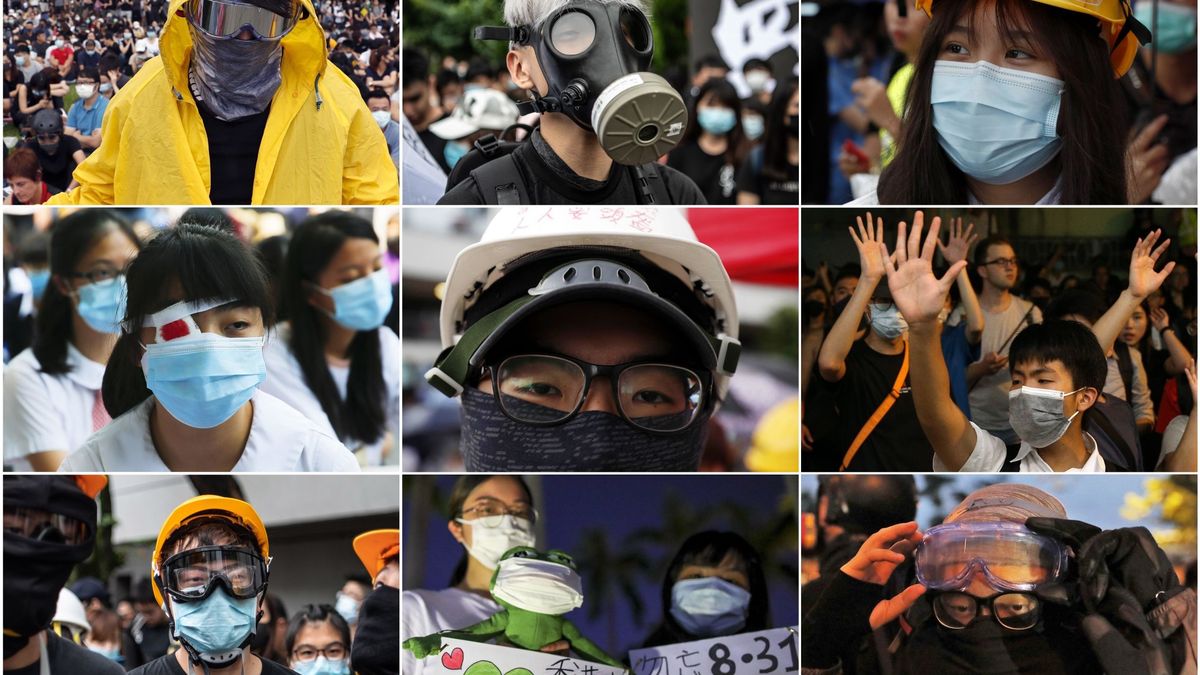 Hong Kong castigará las máscaras en las protestas: 3.000 euros y un año de cárcel