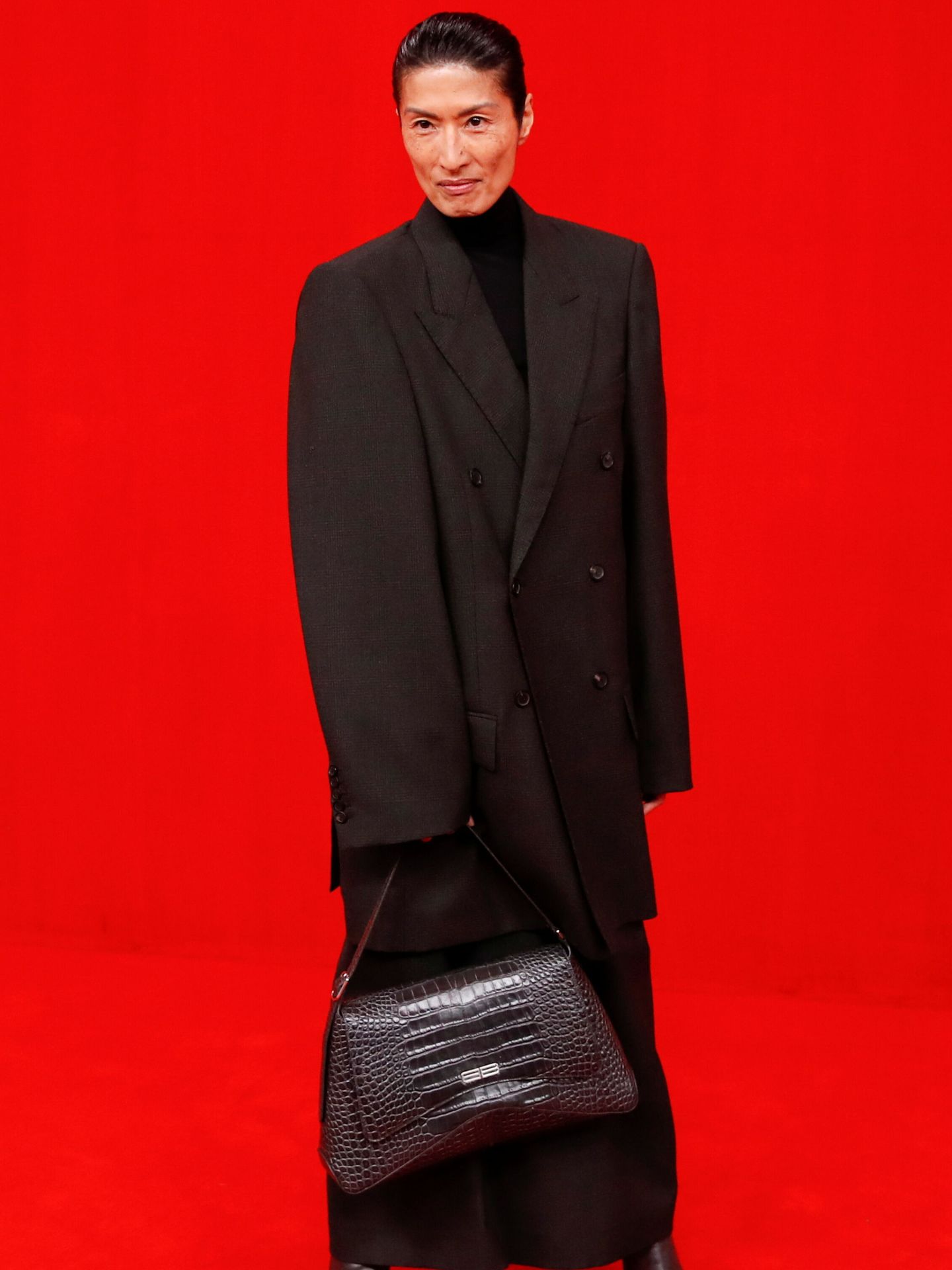 Modelo de la colección Red Carpet Premiere de Balenciaga. (Reuters)