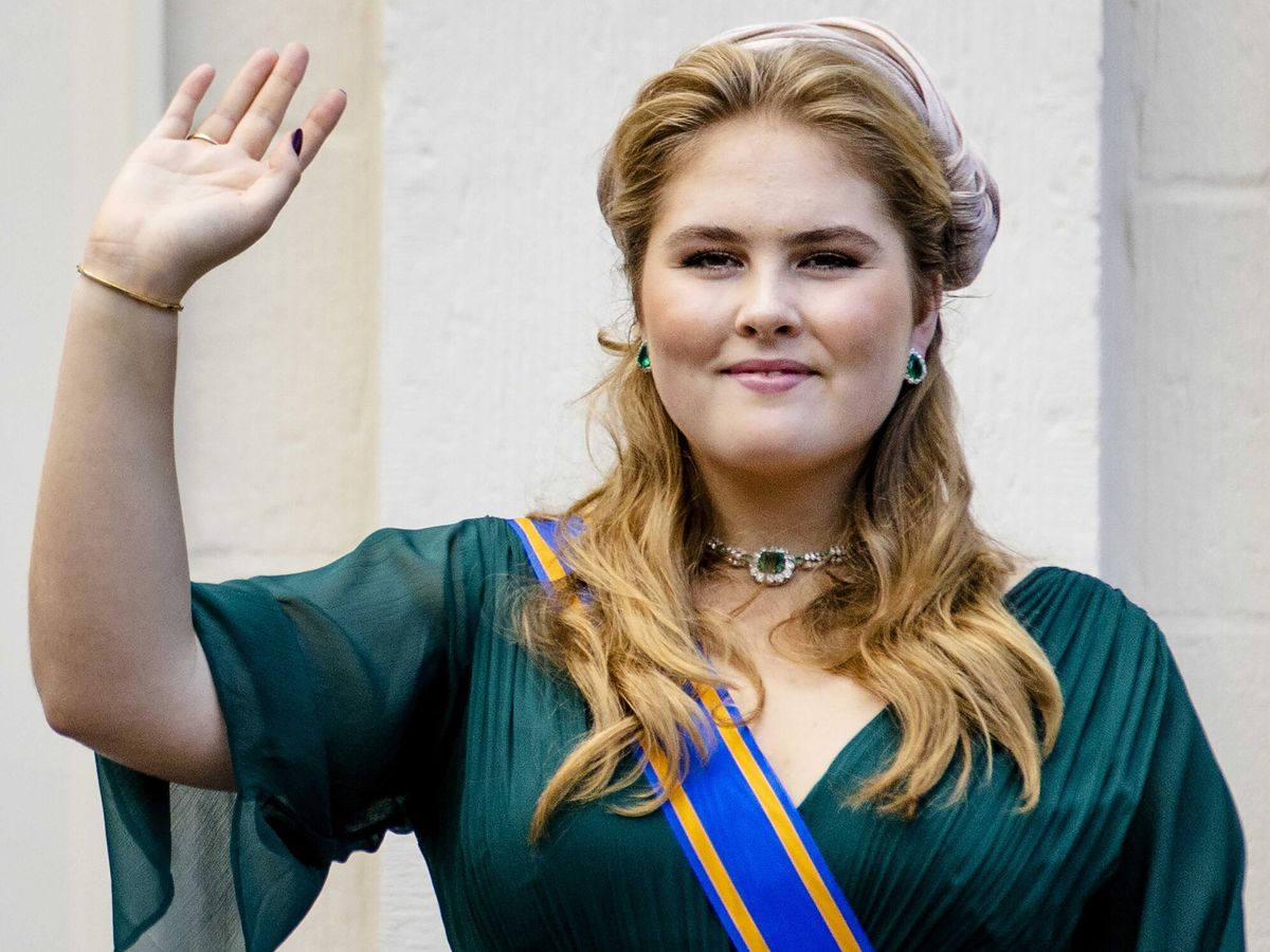 Foto: La princesa Amalia, con vestido low cost en el Prinsjesdag. (EFE/Van der Wal)