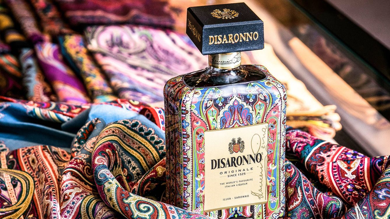 Foto: La nueva botella de Disaronno está envuelta por su elegancia característica y la originalidad de diseño. 