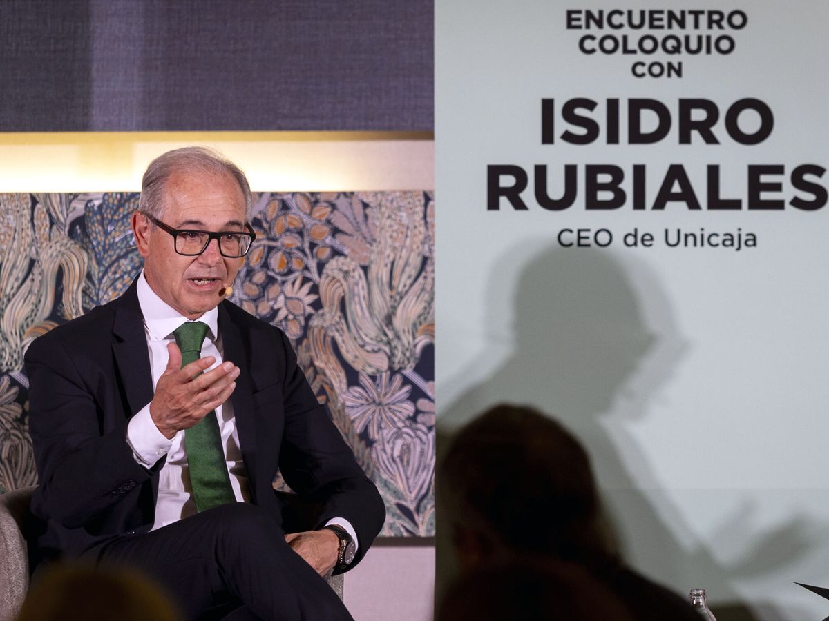 Foto: Isidro Rubiales, consejero delegado de Unicaja. (EFE/Cabrera)