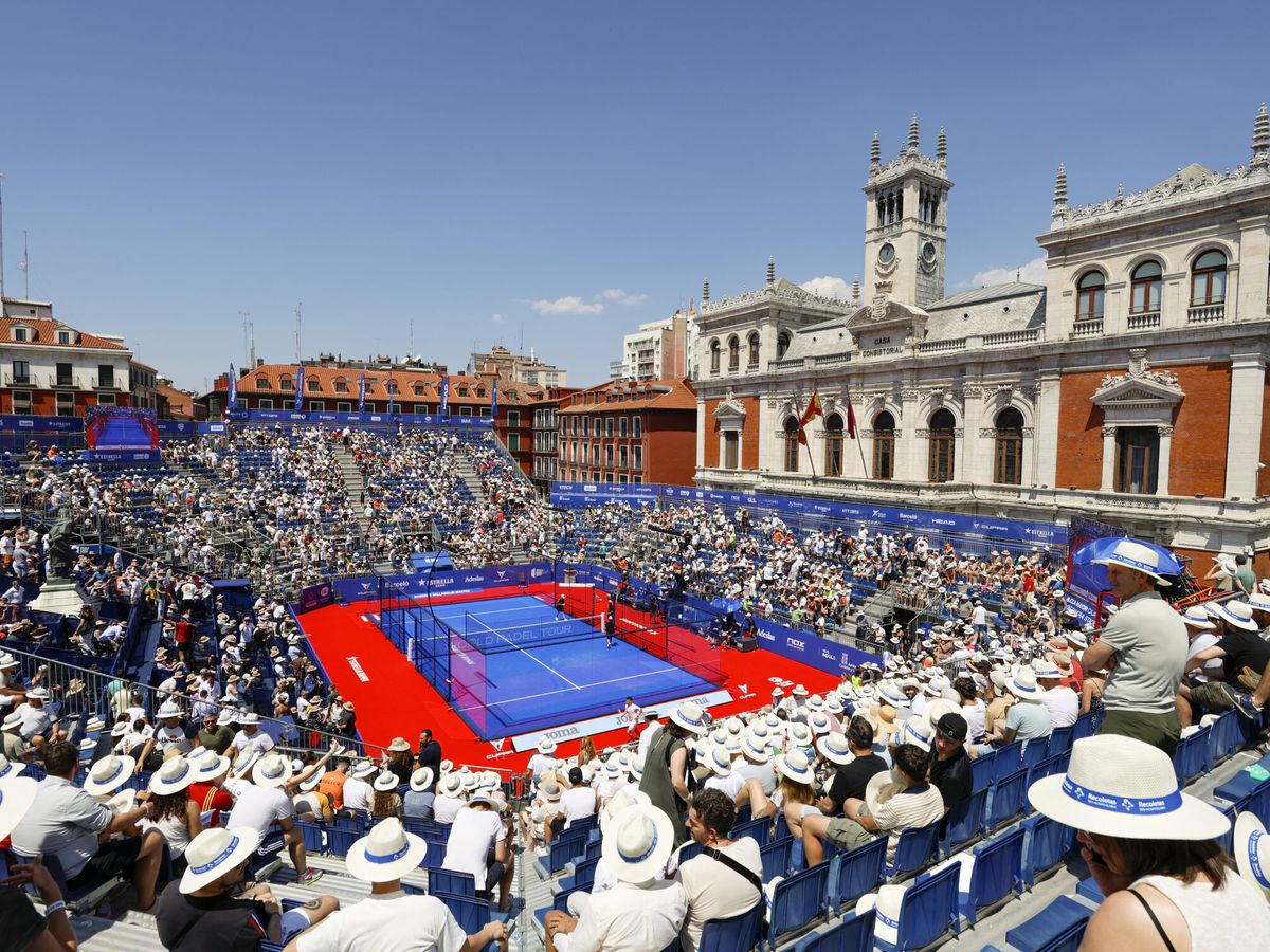 Foto: Vista de la pista de pádel en un torneo en Valladolid. (EFE)