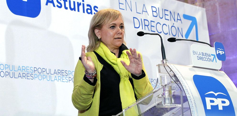 La presidenta del PP de Asturias, Mercedes Fernández. (EFE)